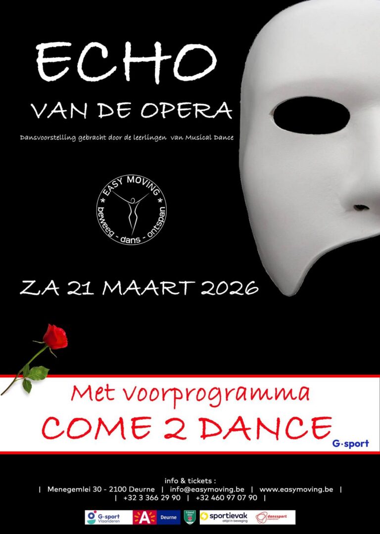 Affiche van de musical Echo van de Opera van Easy Moving
